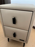 全友家居 床头柜现代简约卧室床边皮艺软包收纳储物迷你小立柜596KD 实拍图