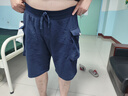 马登工装美式P44针织短裤男大口袋运动五分卫裤阿美咔叽日系休闲裤夏 藏青色 3XL 实拍图