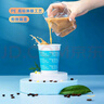得力(deli)250ml(9盎司)加厚一次性杯子 水杯/纸杯 1000只装 办公用品 蓝色27600 实拍图