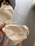草本初色内衣女山茶花香氛新款超薄凉感细肩带小胸聚拢无痕文胸罩 霜奶白+梦境黑【冰丝凉感】 M 【75AB/体重91-110斤】 实拍图