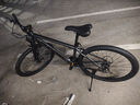 凤凰（Phoenix）山地车自行车成年人男女学生铝合金禧玛诺变速减震油碟山地自行车 深灰/钢架/辐条轮/全轴承 21速进口禧玛诺/27.5寸 实拍图