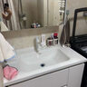 白色恋人实木浴室柜简约现代陶瓷一体盆洗手盆柜组合洗手台洗脸盆洗漱台 80CM手扫美妆镜柜|陶瓷一体盆|ENF环保板材 实拍图