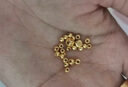 喜上眉梢喜饰黄金古法硬金金珠999足金转运珠散珠3D硬金方糖方块珠情侣礼 0.75g 2mm黄金方糖珠多颗 实拍图