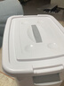 佳帮手 收纳箱大号衣服整理箱储物箱衣物棉被搬家打包玩具收纳塑料箱子 梨花白【多扣密封 超大容量】 中号-2卡扣带提手【39*28*20cm】 实拍图