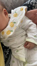 欢喜小熊婴儿短袖连体衣夏季薄款纯棉哈衣睡衣男女初生宝宝衣服2件装 实拍图