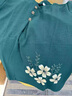 奉孝中老年妈妈装夏季短袖套装宽松老年人夏装女老人衣服奶奶棉绸上衣 实拍图