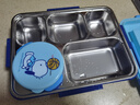 泰福高（TAFUCO）饭盒316L不锈钢学生餐盘分格大容量餐盒上班族便携便当盒T5355 实拍图