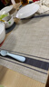 foojo富居餐垫pvc餐盘垫西餐垫防水防油隔热防烫桌布  简约条纹2片装 实拍图