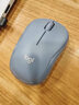 罗技（Logitech）M221 轻音鼠标 无线鼠标 办公鼠标 对称鼠标 带无线微型接收器 雾霭蓝 实拍图