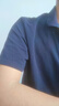 迪卡侬（DECATHLON）Polo衫男女运动T恤夏翻领男短袖宽松半袖公司工服速干T恤 全棉深蓝 XL 实拍图