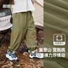 嘟嘟家宝宝裤子春装儿童休闲裤洋气男童工装裤女童童装衣服 军绿色 100 实拍图