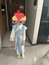 罗蒙汉服男童长袖夏款男孩古装儿童唐装幼儿园毕业演出服 天水碧 120 实拍图