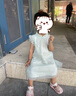戴维贝拉（DAVE＆BELLA）唐装中国风旗袍儿童汉服女童夏季裙子夏装连衣裙宝宝薄款古装服装 灰绿DB2221771-N 100 cm（建议身高90-100cm） 实拍图
