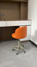 北风之恋吧台椅升降椅高脚凳酒吧椅前台收银台椅子美容旋转椅家用化妆凳子 橘色靠背【米白架-超静音轮】 实拍图