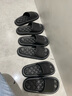 【王牌单品 情侣菱格纹拖鞋】厚底拖鞋女室内家居款浴室凉拖鞋男 黑色 42-43 实拍图