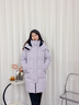 波司登2025新款羽绒服女款中长款90绒商场同款运动休闲外套B250246064DS 浅瓷紫|6338 M 165/88A 实拍图