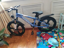 凤凰（Phoenix）儿童自行车6-12岁学生车中大童山地车男女单车脚踏车蓝色22寸 实拍图
