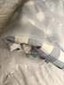 京东京造全棉纱布盖毯 100%全棉可机洗毛巾被 A类毛毯子 晴天蓝 2x2.3m 实拍图