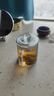喜碧（Scybe）茶杯耐热玻璃杯办公杯玻璃茶杯带盖把手杯玻璃水杯格隆380ml 2只 实拍图