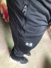 安德玛（UNDERARMOUR）男裤长裤 2025夏季新款运动裤健身训练裤宽松轻便黑色直筒裤子男 梭织快干/拉链裤脚/晒图退10 L 建议130-150斤 实拍图