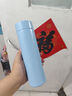 炊大皇保温杯316L医用级不锈钢茶水分离商务便携智能保温杯浅蓝色 490ml 实拍图