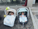 怡戈（Ekobebe）新生婴儿提篮式儿童安全座椅汽车用宝宝便携摇篮车载手提篮 黑绿 实拍图