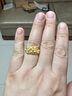 福来岛黄金戒指女时尚古法金首饰足金婚戒手饰满庭芳培育钻戒指 工费：1167元 9.27克-13号 实拍图