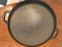 铸铁平底锅煎锅烙饼锅鏊子家用不粘锅摊煎饼果子工具无涂层烤肉锅 28cm单锅无盖 实拍图
