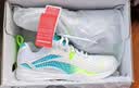 李宁（LI-NING）乒乓球鞋羽毛球鞋鹰眼2.0国家队比赛训练鞋 标准白/浅水蓝 41  实拍图