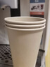 京东京造纯萃纸杯260ml*100只 一次性杯子 加厚食品级竹纤维商务家用水杯 实拍图
