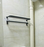 京东物流 毛巾架卫生间免打孔浴巾架一体挂架厕所浴室收纳置物架 【加厚防锈】60CM双折叠浴巾架 实拍图