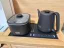 吉谷全自动上水电热水壶智能恒温烧水壶茶台嵌入一体式电茶壶家用办公茶桌电茶炉套装 1L 【新款把手上水】火山岩TC017B 实拍图