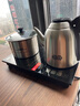 吉谷（K·KOU）全自动双底部上水电热水壶 茶台烧水壶一体桌电茶壶套装泡茶家庭专用【1.2L+0.8L】 TC008-G 实拍图