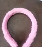 纯色兔毛发箍批发女生简约简单光板白搭百变配件长毛短毛毛绒发箍 樱花粉【1个】 实拍图