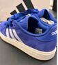 adidas「面包鞋」GRAND COURT BASE 00s休闲低帮板鞋男女阿迪达斯   半荧光蓝/白色/树脂黄   41 实拍图
