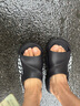 李宁反伍SLIDE OG拖鞋男鞋2025夏季篮球潮流透气柔软凉鞋ABTV007 黑巧褐-2 42 (265mm) 实拍图