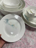 LONGCHANG隆昌瓷器釉中彩山水碗碟盘中式餐具套装家用饭碗深盘面碗高脚碗 4.5英寸奥碗【四个装】 实拍图