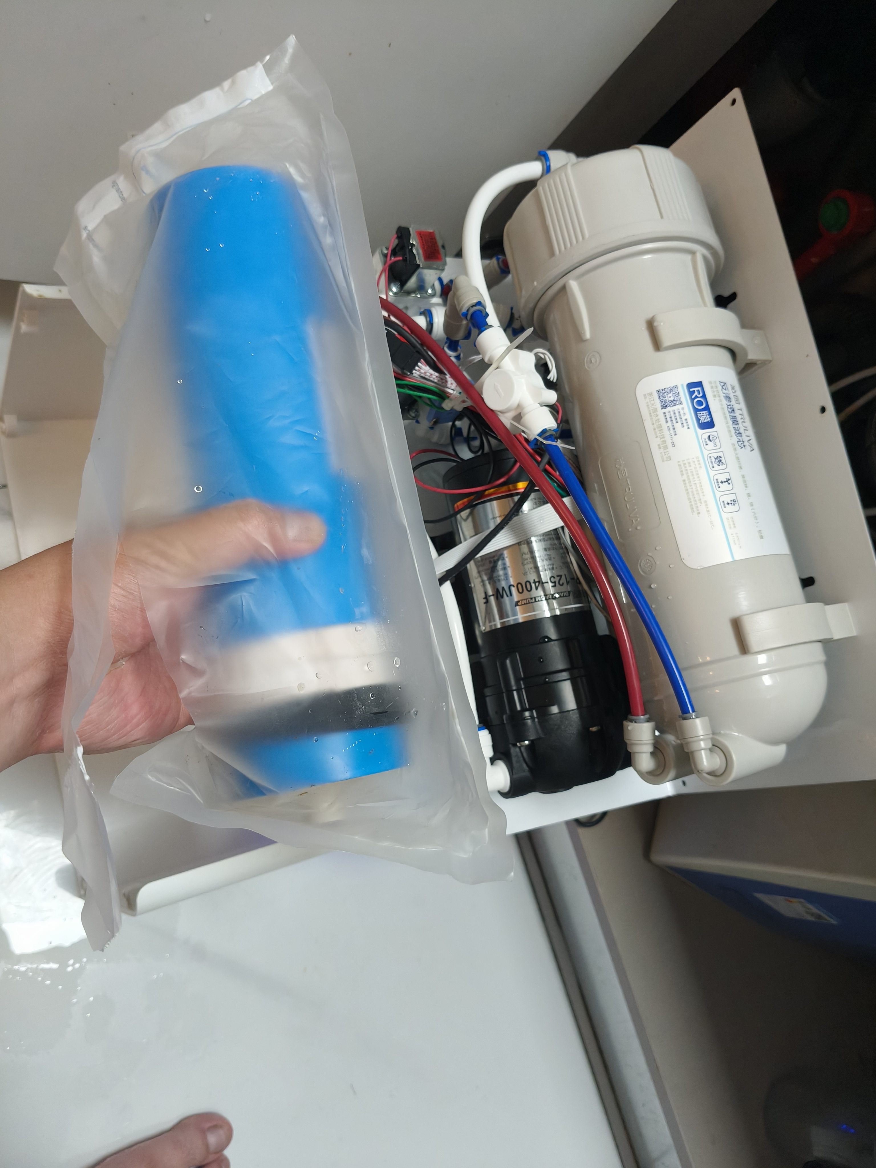 洁净世家适用沁园净水器滤芯10寸款RO-185/RU185系列全套PP棉活性炭反渗透膜 KRL3863【全套4支】 实拍图