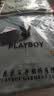 花花公子（PLAYBOY）高档100%纯棉夏季短袖t恤男士高档翻领polo衫透气吸汗休闲上衣 短袖YW7702蓝色 4XL 190建议180-210斤 实拍图