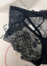曼妮芬浪漫蕾丝女士低腰三角裤轻透薄内裤女系带镂空底裤20710227 020 黑色 1条 L (95) 165/95 实拍图