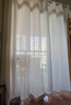 家菲（jiafei） 【伸缩杆+纱帘】透光不透人纱帘窗帘免打孔易安装伸缩杆卧室飘窗 加厚麻纱--白色-带杆 (墙宽2.1-2.6米)(高2.2米2片) 实拍图