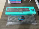 罗技（Logitech）MK275 键鼠套装 无线键鼠套装 办公键鼠套装 全尺寸 商务键鼠套装 带无线2.4G接收器 黑蓝色 实拍图