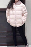 巴拉巴拉童装儿童羽绒服两件套男童女童宝宝冬装连帽外套 红白色调00361 150 充绒量58g 实拍图
