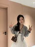 ANYSMIC包包女包2026新款夏季真皮女包斜挎包品牌剑桥包单肩包箱包 咖色- 长21CM、厚8CM、高14CM 实拍图