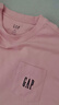 GAP男女装2025春季新款纯棉logo短袖T恤简约风上衣 粉色 725620 XS (165/84A)亚洲尺码 实拍图