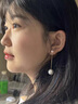 伊灿长款流苏仿珍珠耳环无耳洞耳夹小众设计感高级耳坠2025新款爆耳饰 长款显瘦珍珠耳钉款 实拍图