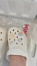 名创优品（MINISO）洞洞鞋男女夏季外穿凉鞋防滑厚底踩屎感包头凉拖鞋 白色+海洋星星 实拍图