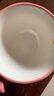 京东京造 马克杯 咖啡水杯子陶瓷办公室早餐杯伴手礼 麻花把手 红色 460ml 实拍图