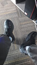斯凯奇（Skechers）男士运动皮鞋软底足弓支撑运动鞋系带绅士商务鞋 BLK黑色 45 实拍图
