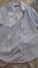 雅戈尔（YOUNGOR）短袖衬衫男免烫衬衫棉涤面料抗皱平整易打理新品 蓝色GSNP19001IJA 39 （170/88A） 实拍图